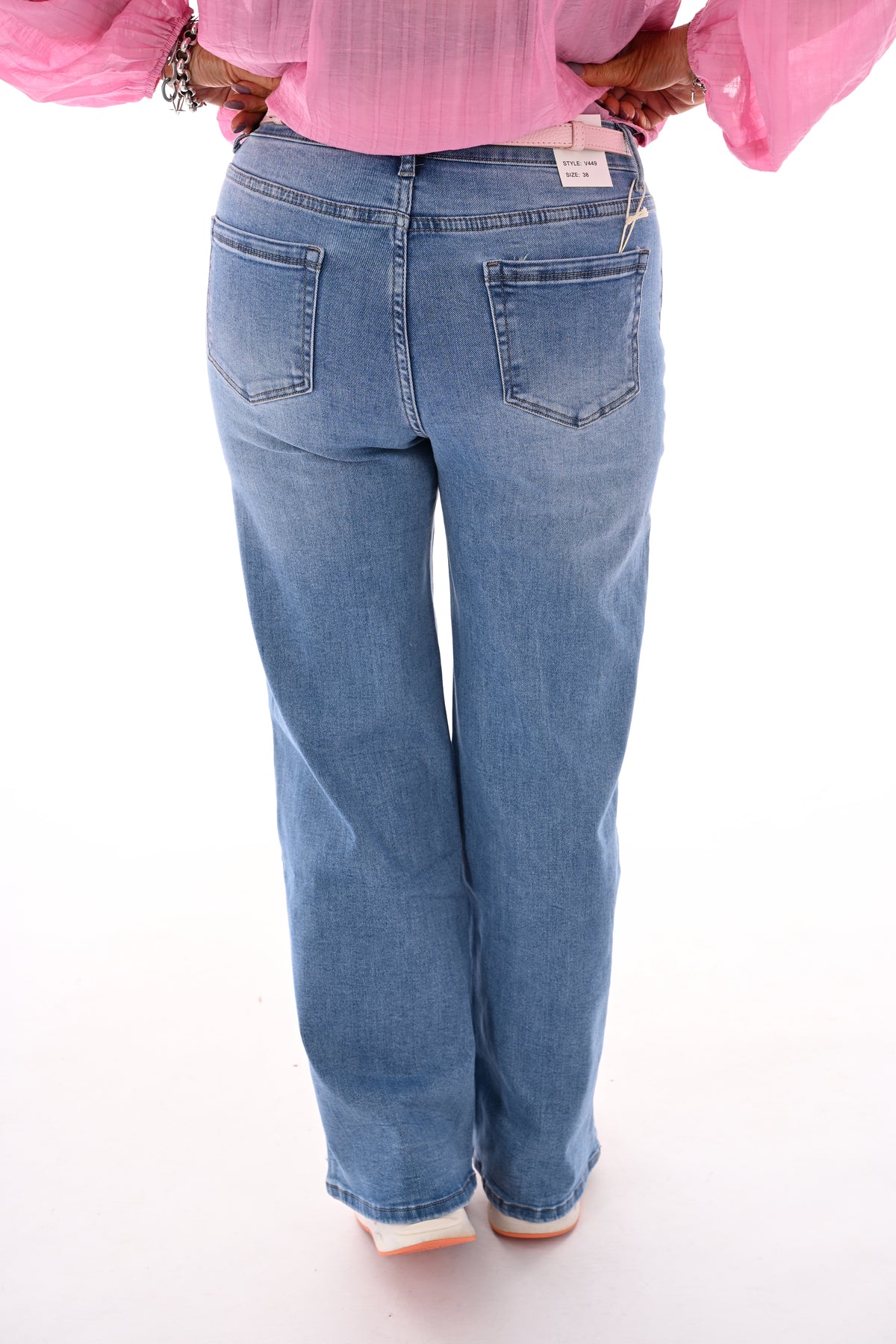 G-smack wide leg blauw