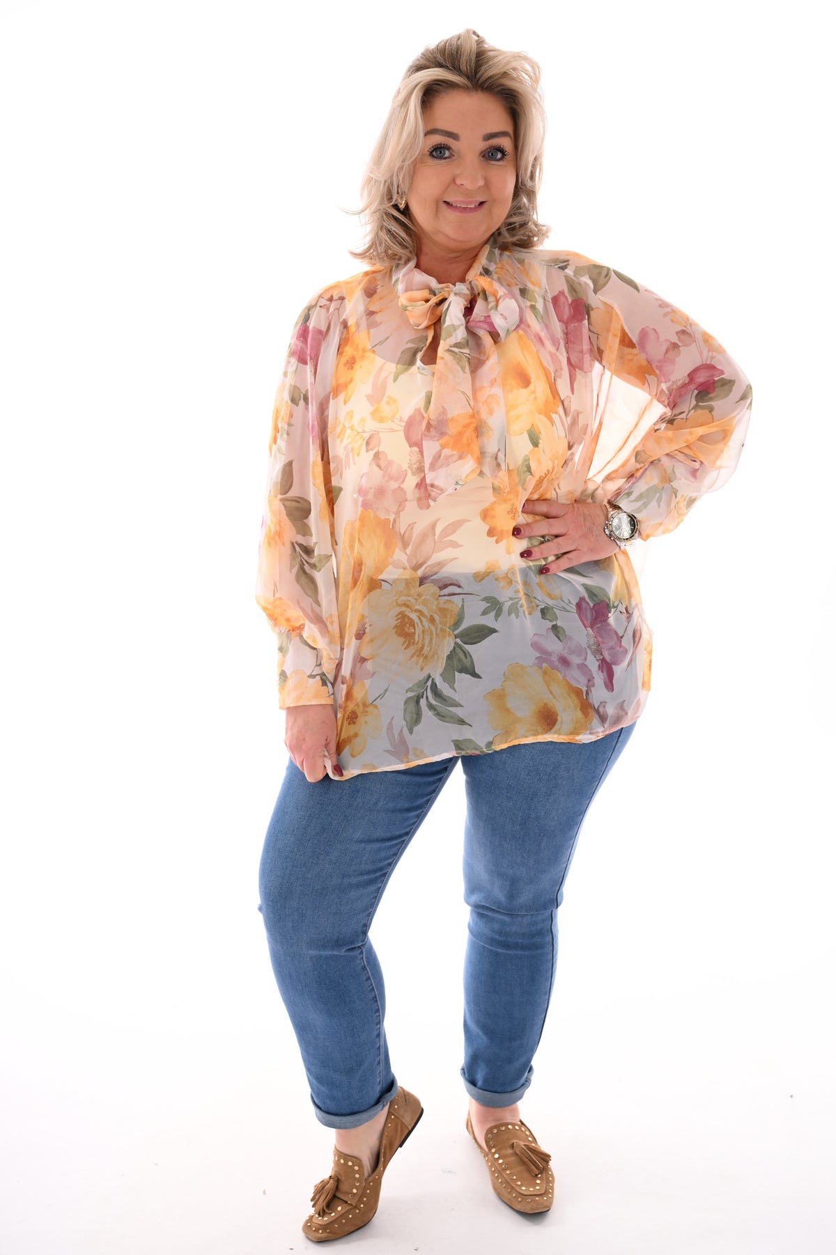 G-smack jeans aantrekkoord blauw