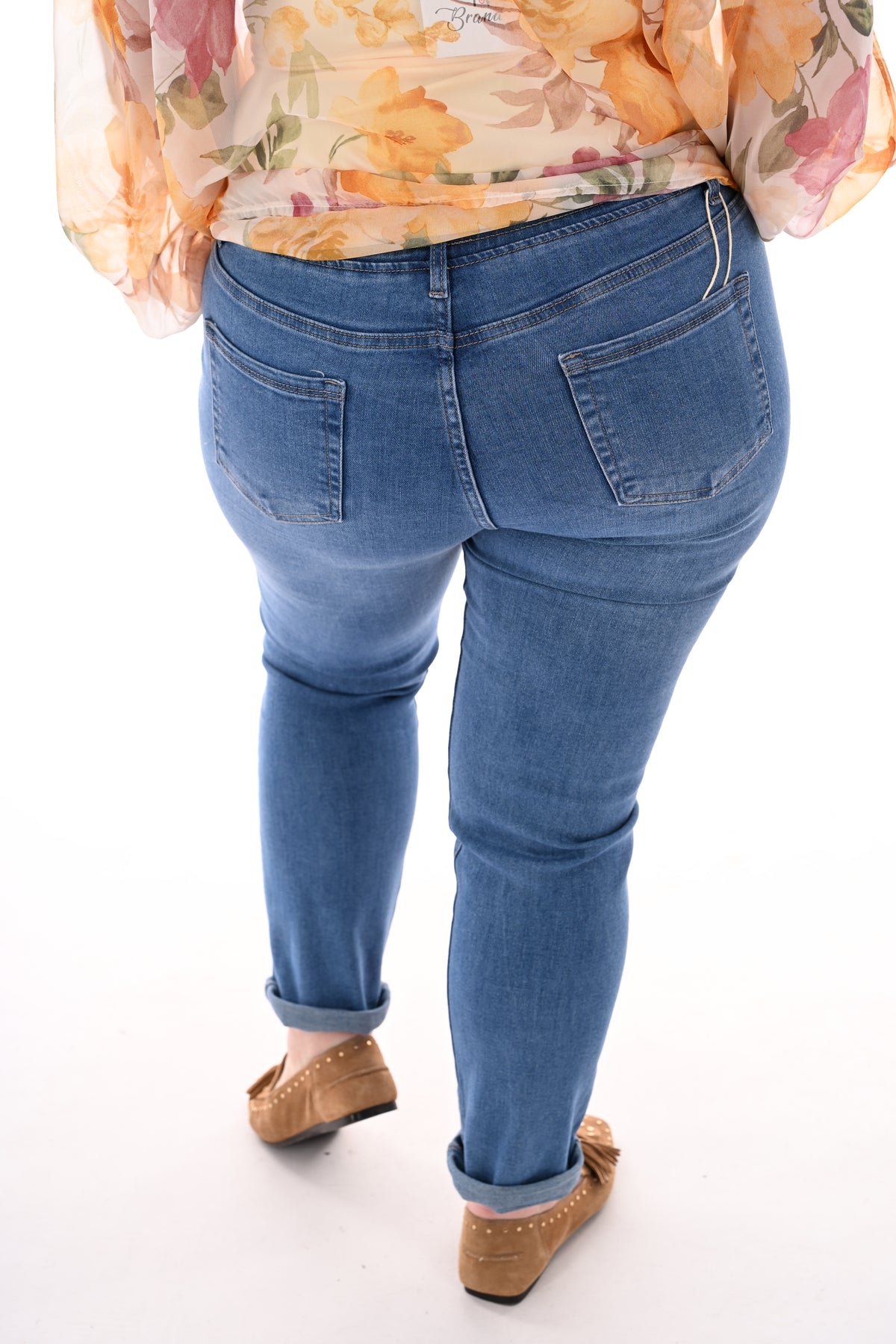 G-smack jeans aantrekkoord blauw