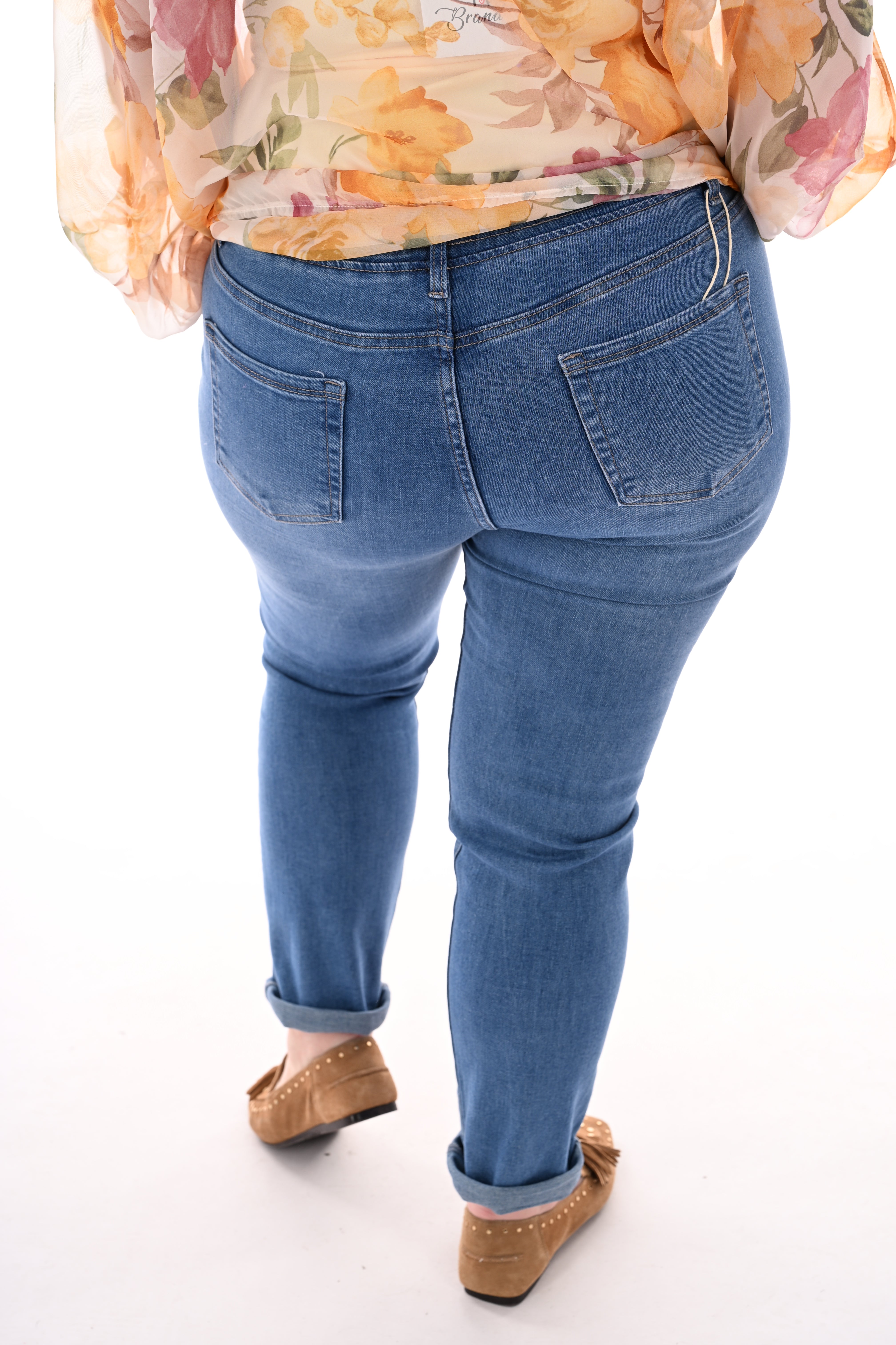 G-smack jeans aantrekkoord blauw