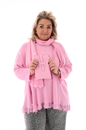 Kleine tas H lichtroze