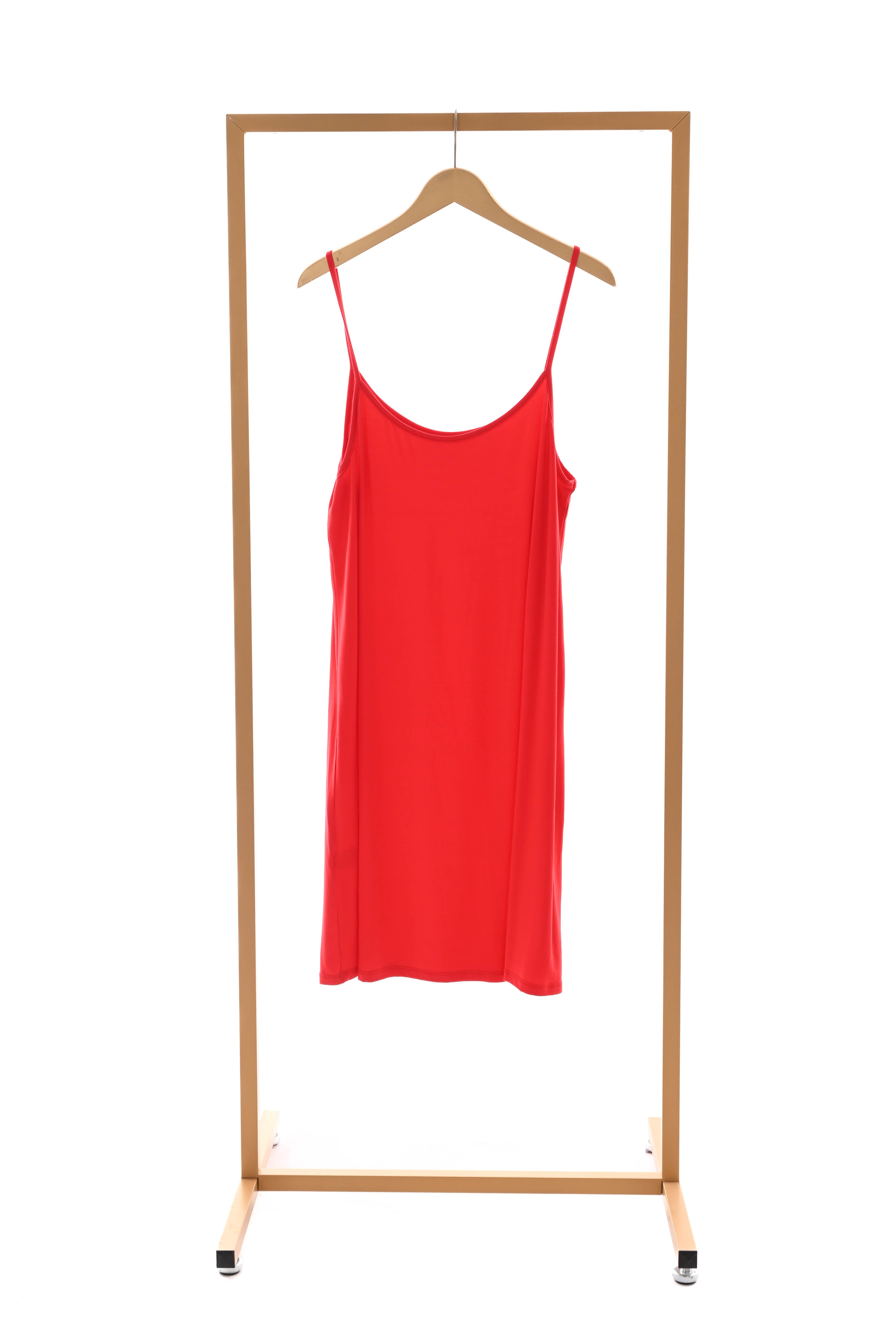 Onderjurk basic uni rood
