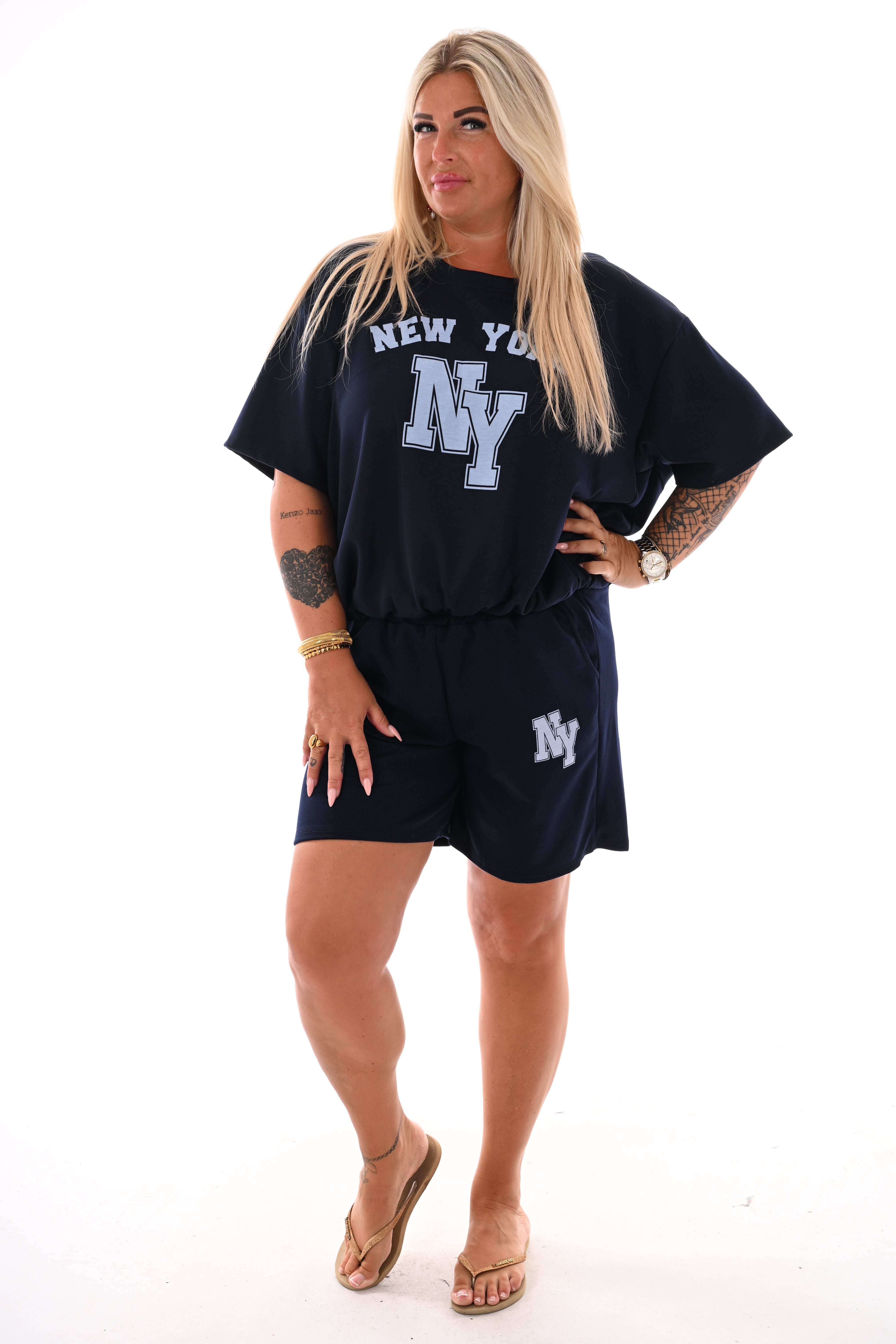 Twinset NY elastiekenband marineblauw