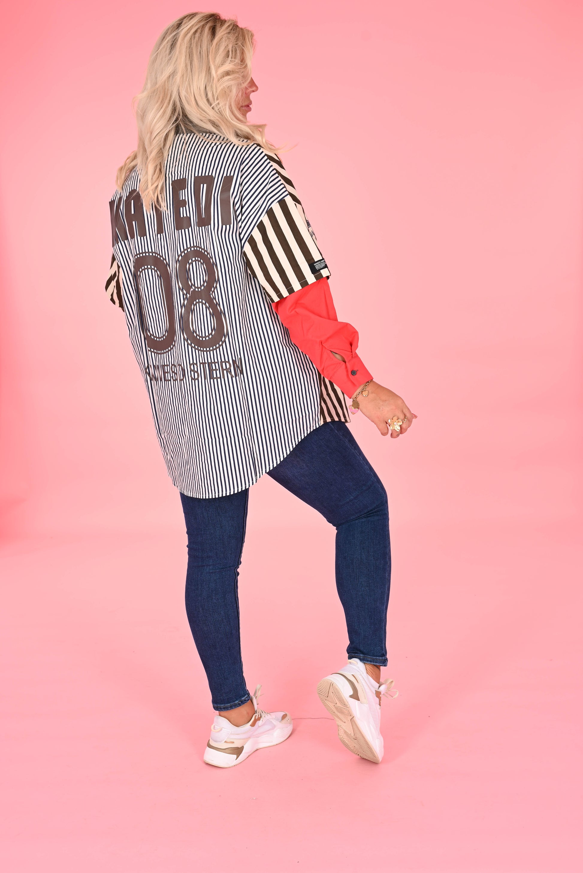 Oversized blouse mateoi 08 gesttreept