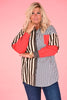 Oversized blouse mateoi 08 gesttreept