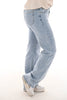 Hello Miss wide leg bewerkt lichtblauw