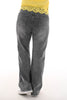 Norfy jeans wide leg antraciet