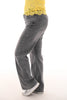 Norfy jeans wide leg antraciet