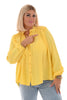 Blouse geplooide schouder geel