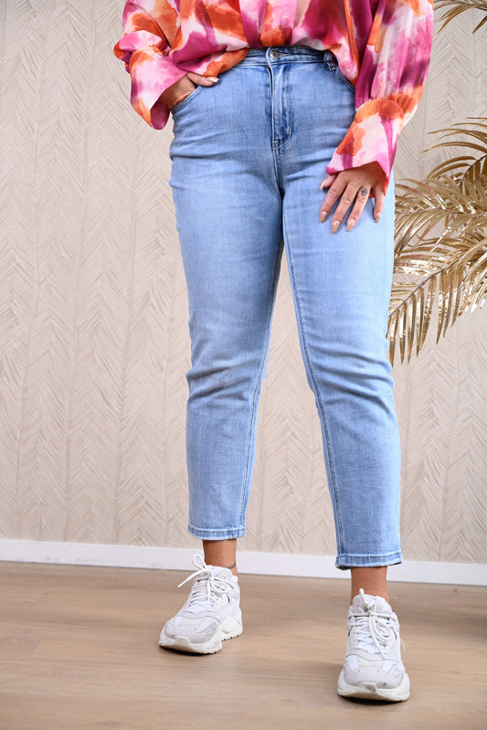BBS jeans straight leg lichte wassing blauw