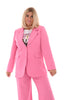 Tweedelig blazer pak roze