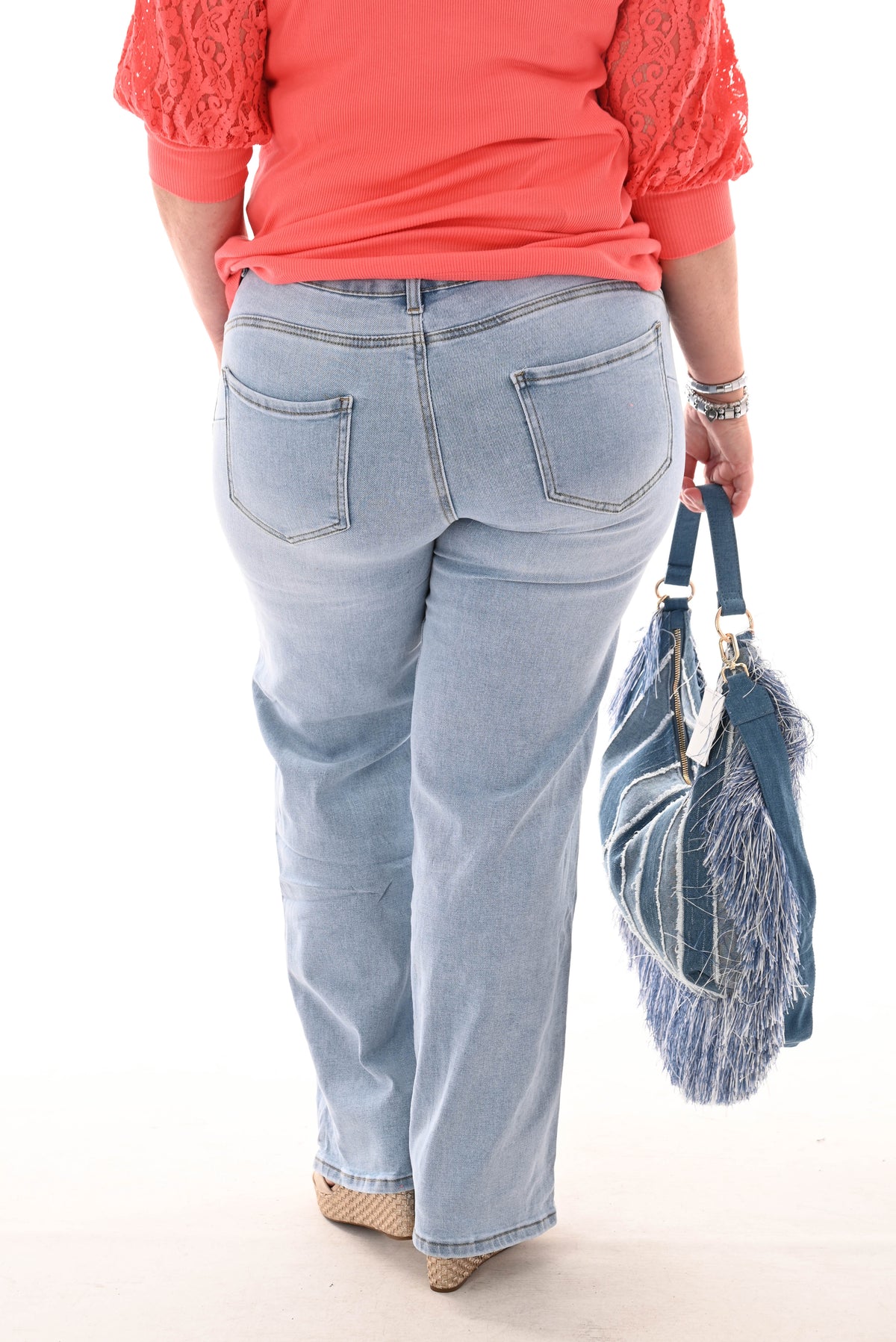 Goodies wide leg lichtblauw