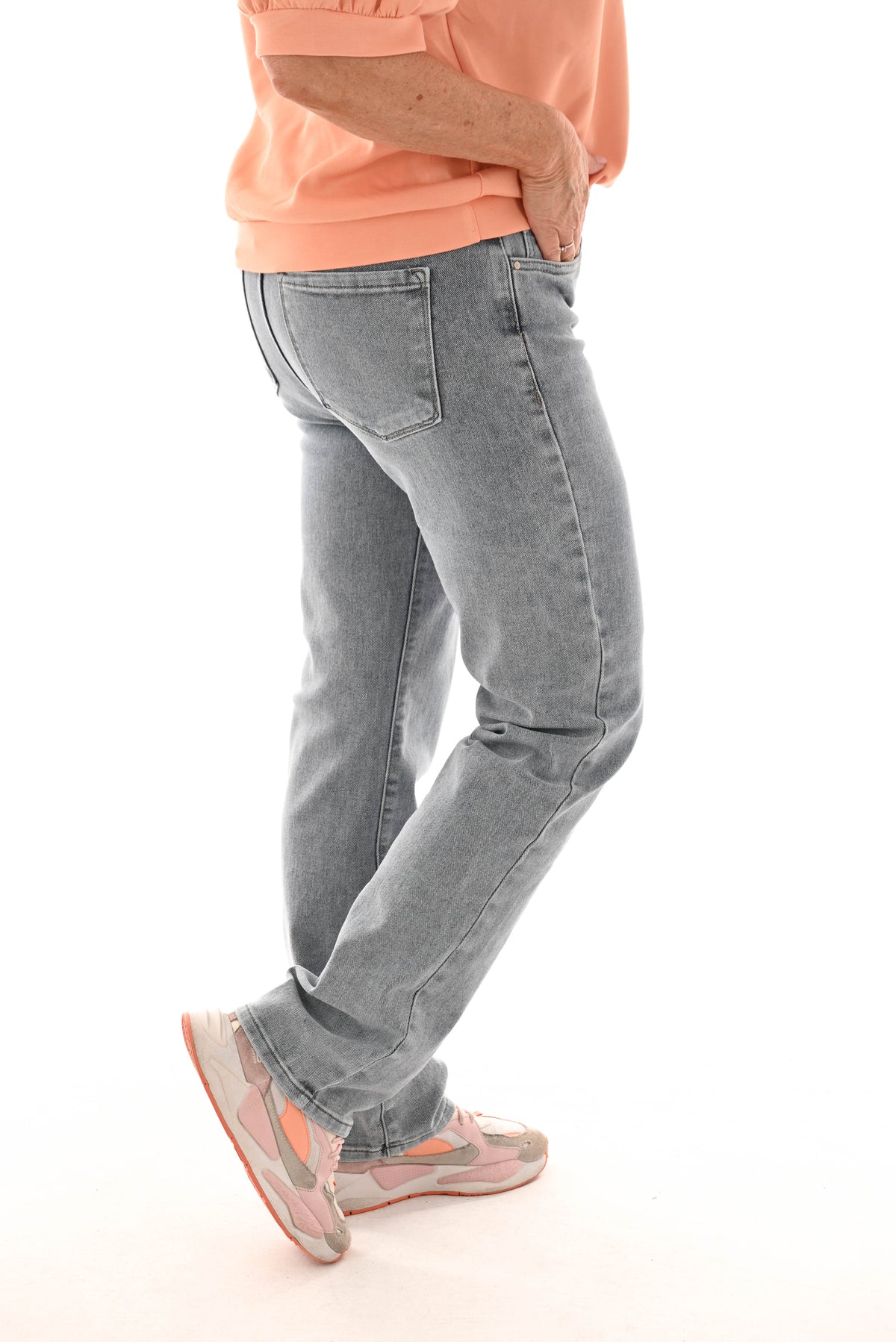 Norfy straight leg washed blauw