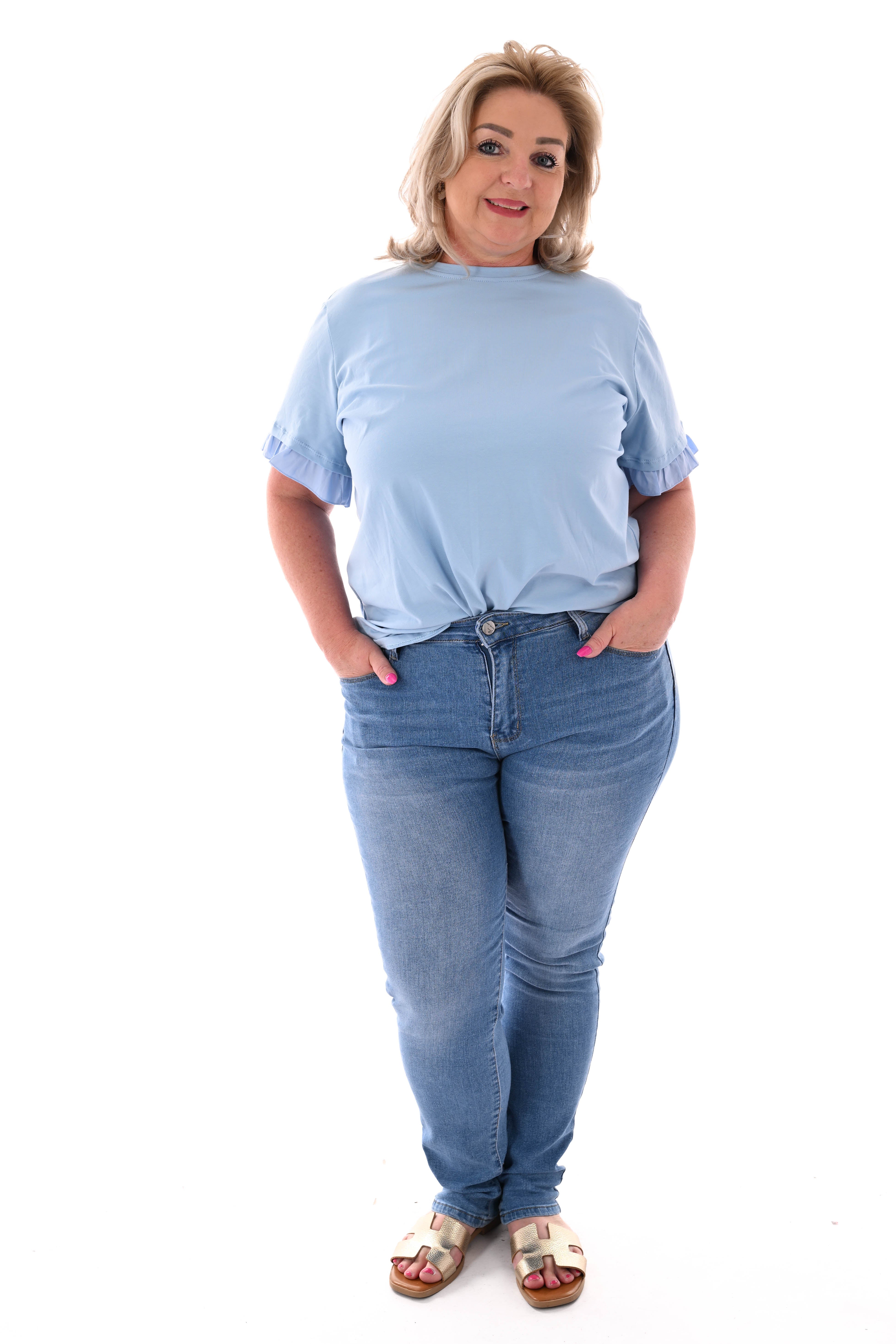 BS jeans magic waist blauw