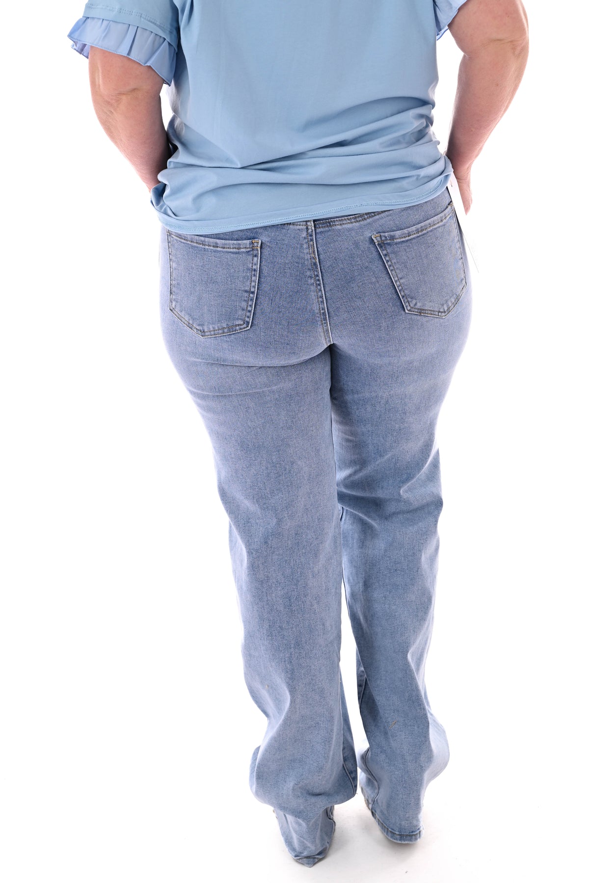 Goodies jeans tall wide leg blauw