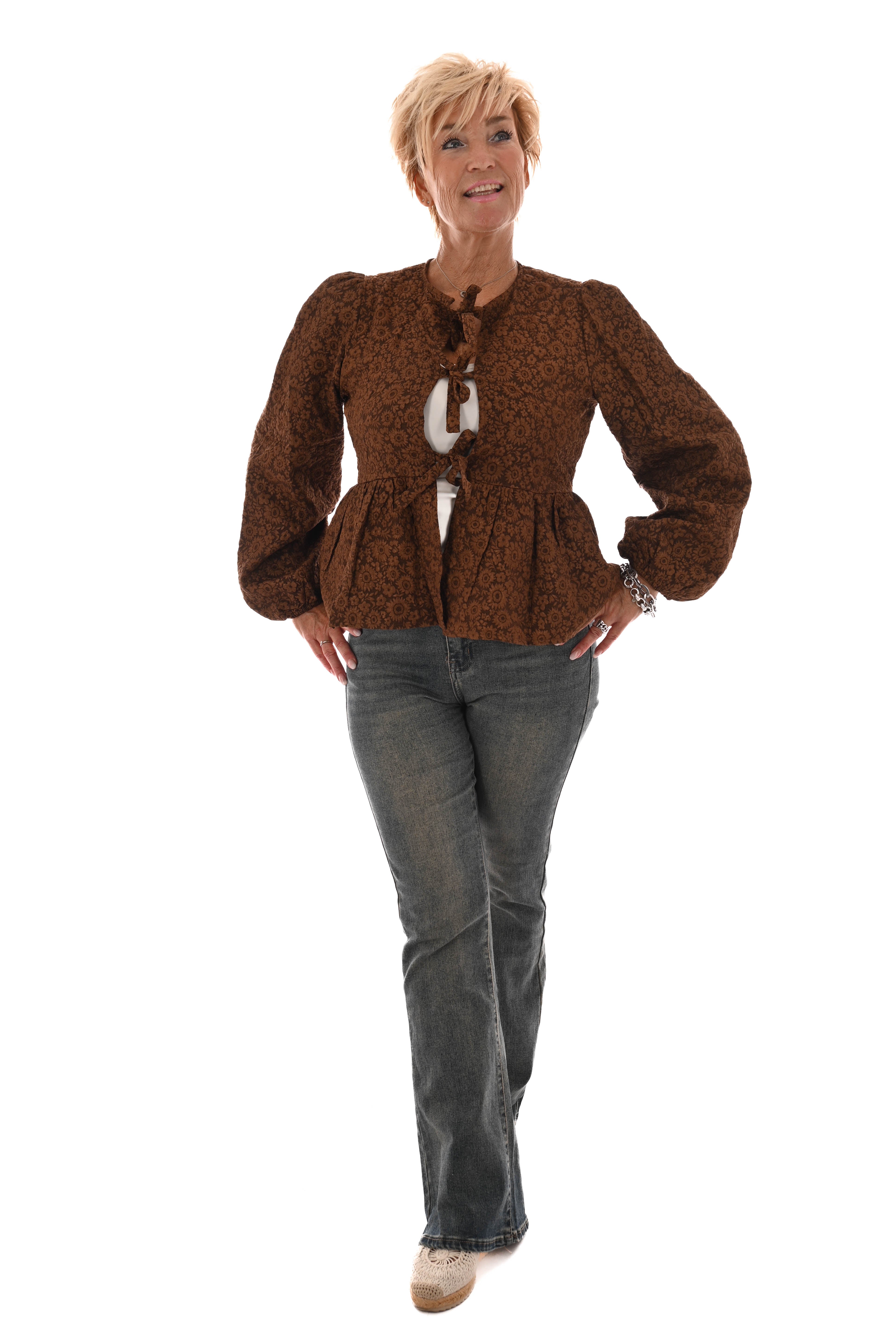 Norfy jeans flair leg stonewash