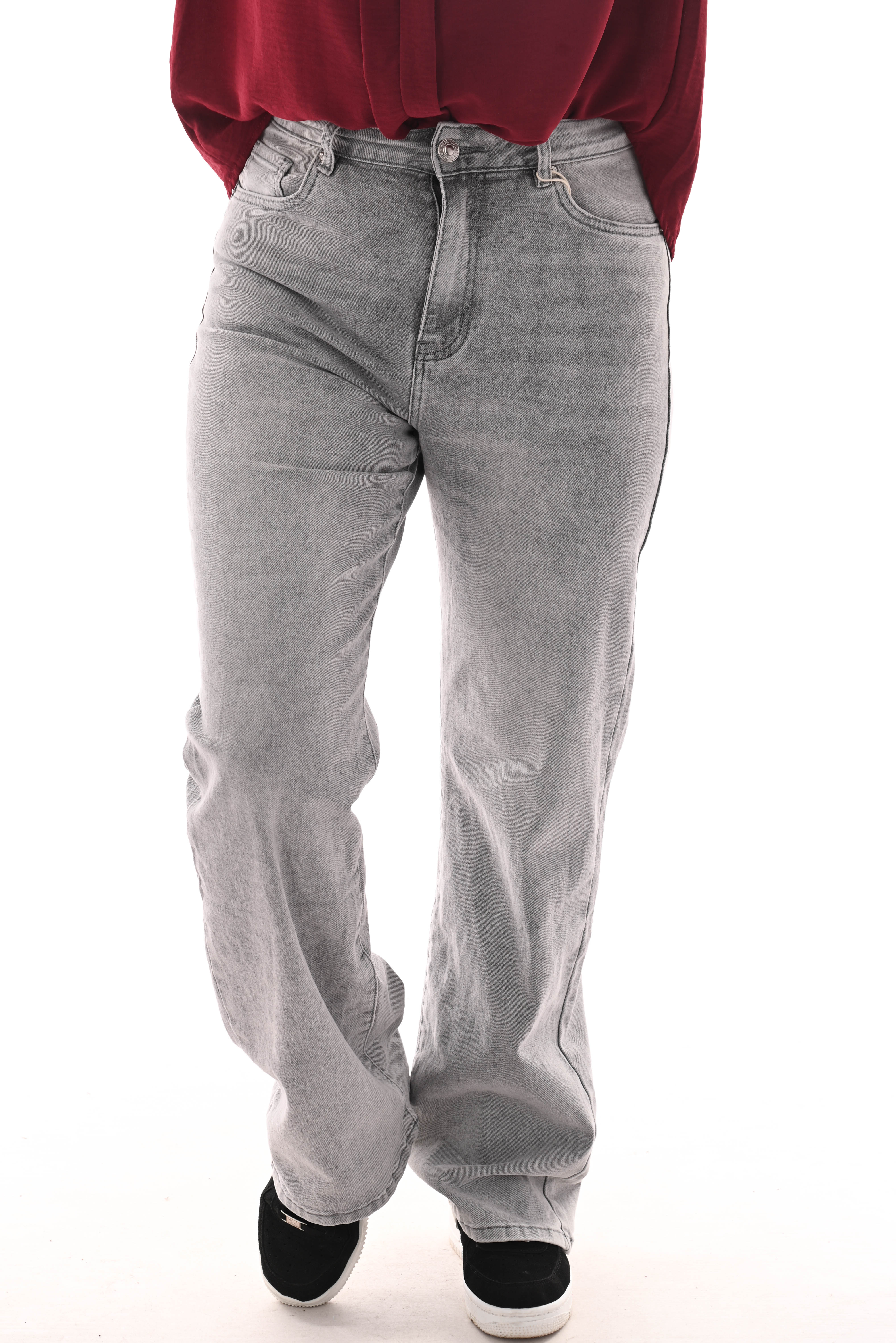 Norfy wide leg lichtgrijs
