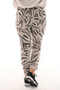 Stretchbroek zebra beige