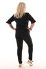 Jumpsuit travel ceintuur zwart