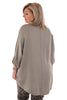 Top ophaalmouwen silky taupe