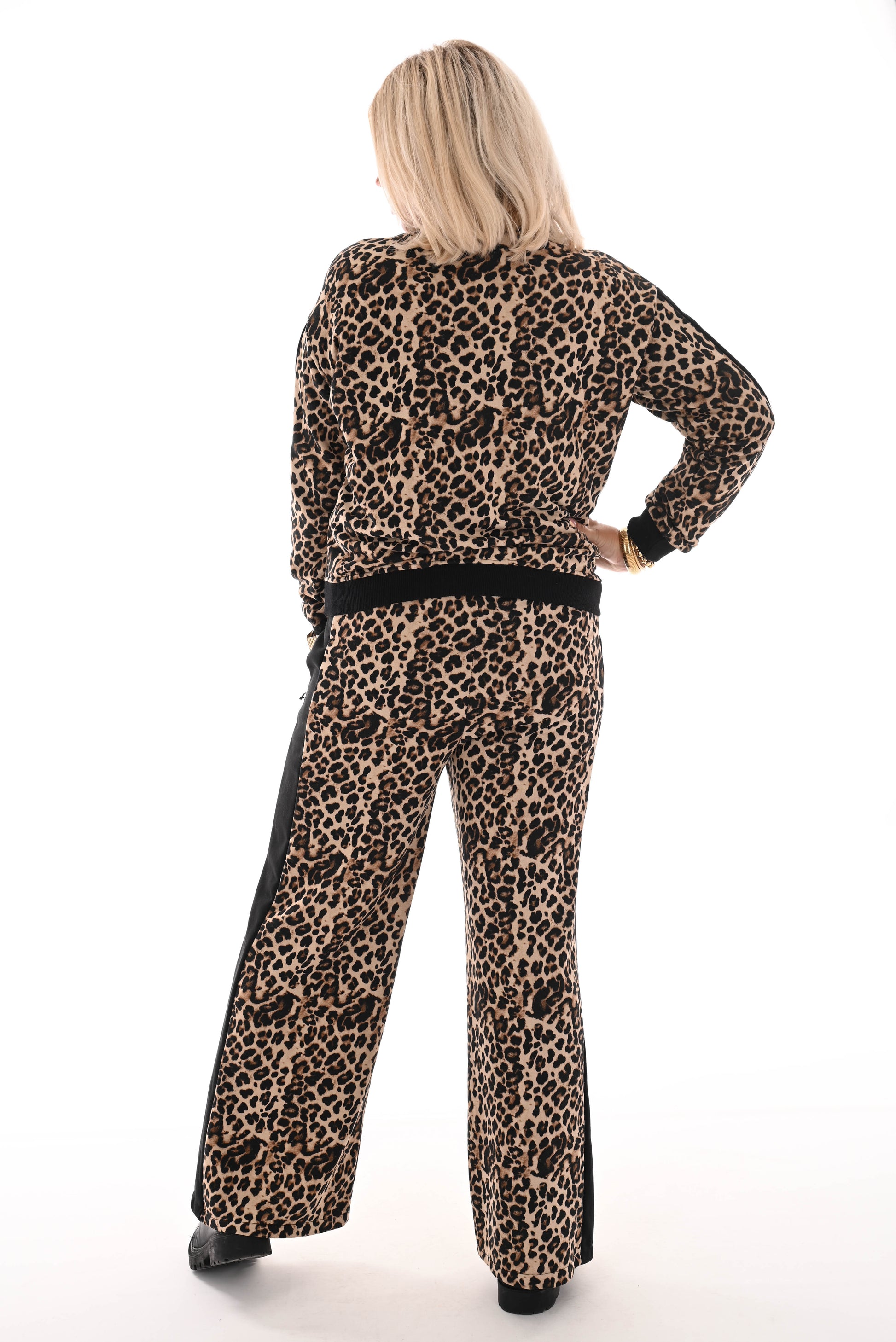 Tweedelig comfy panter set oui beige