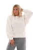 Sweater volante roomwit