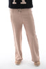 Straight leg joggingsbroek met thermo beige