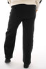 Straight leg joggingsbroek met thermo zwart