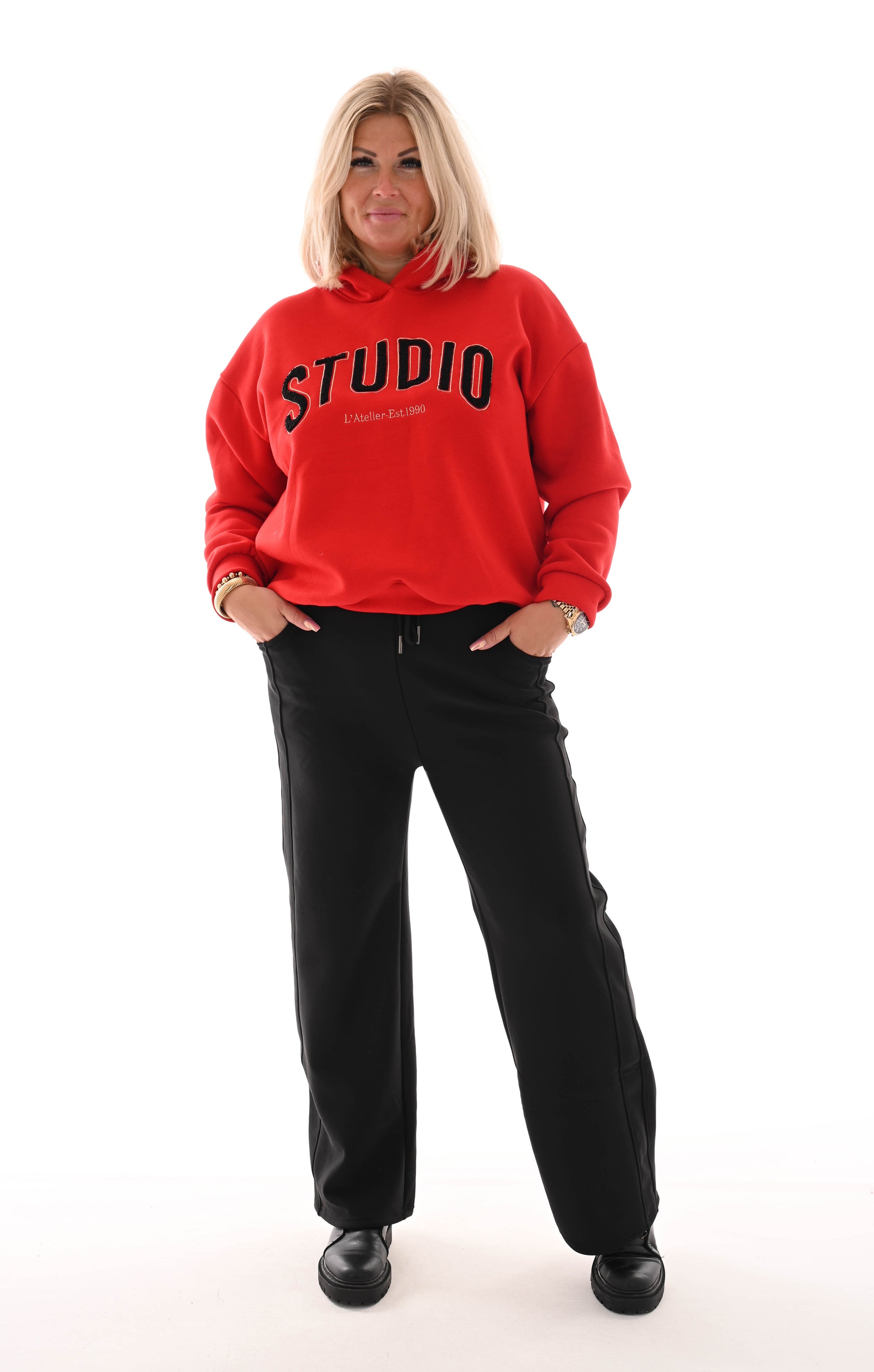 Hoodie studio rood