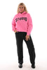 Hoodie studio roze