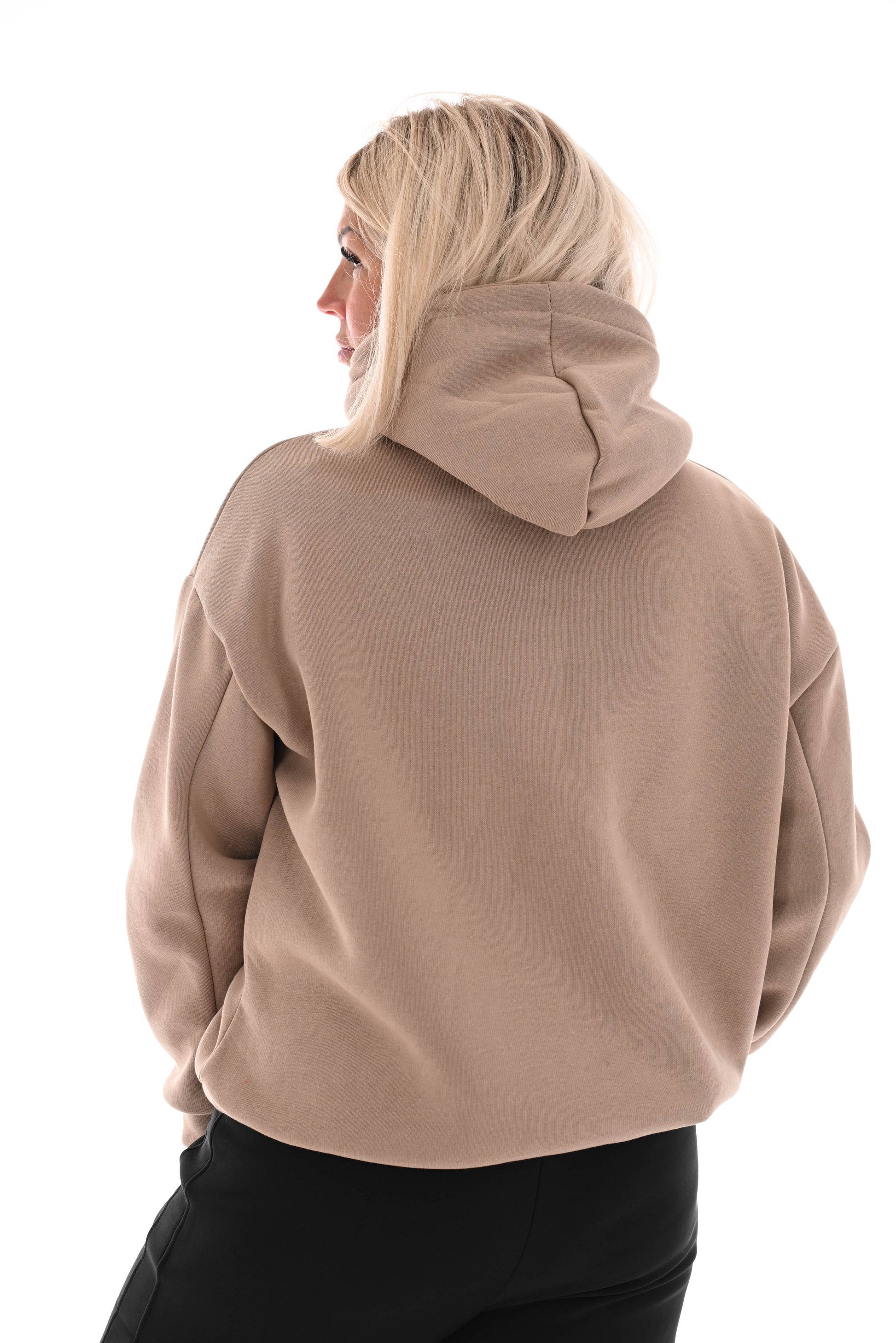 Hoodie studio taupe