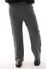 Straight leg joggingsbroek met thermo grijs