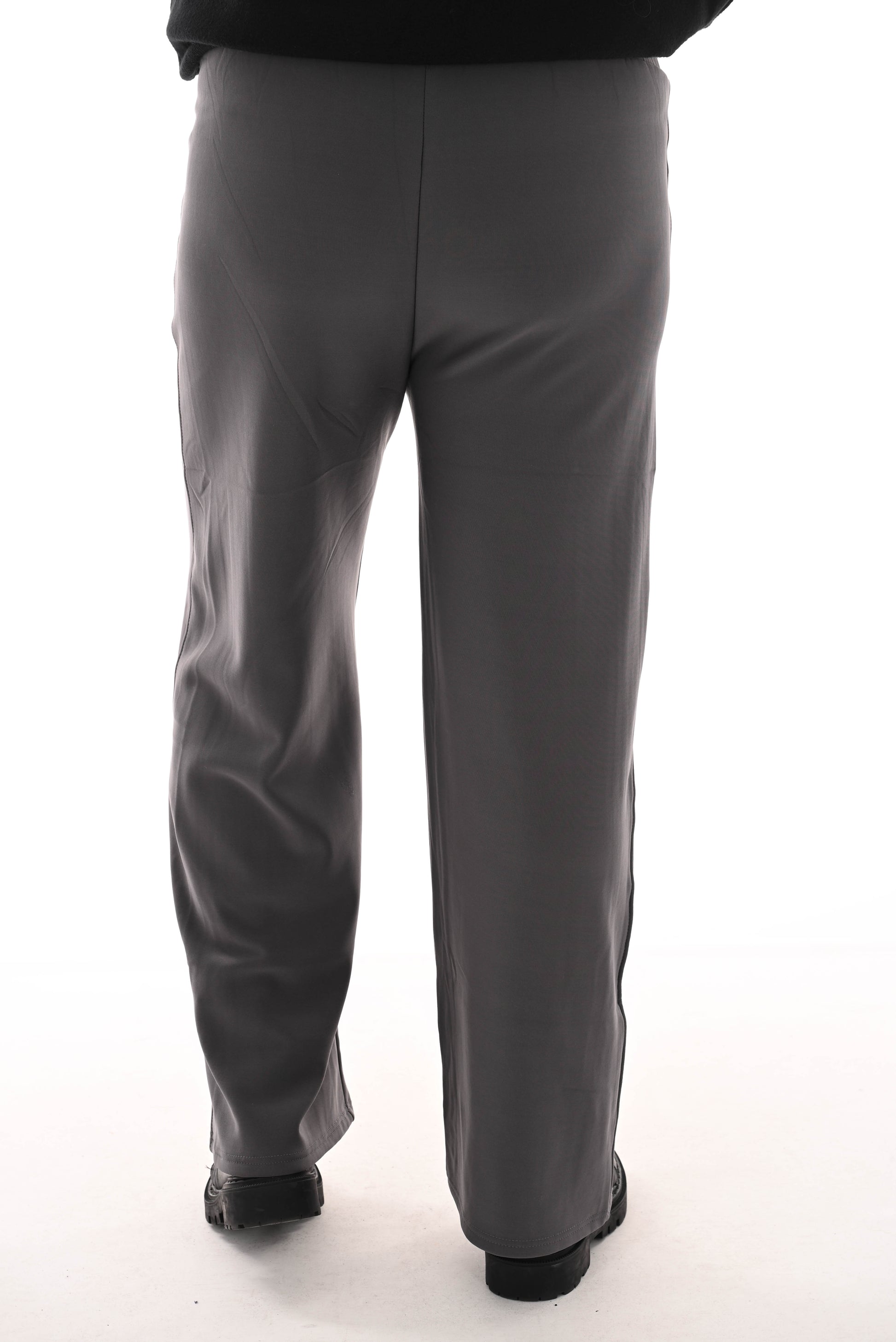 Straight leg joggingsbroek met thermo grijs