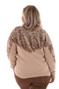 Kort vest pailletten beige