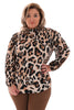 Top turtle neck panter camel