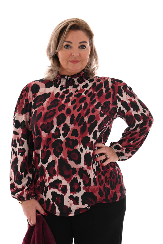 Top turtle neck panter bordeaux