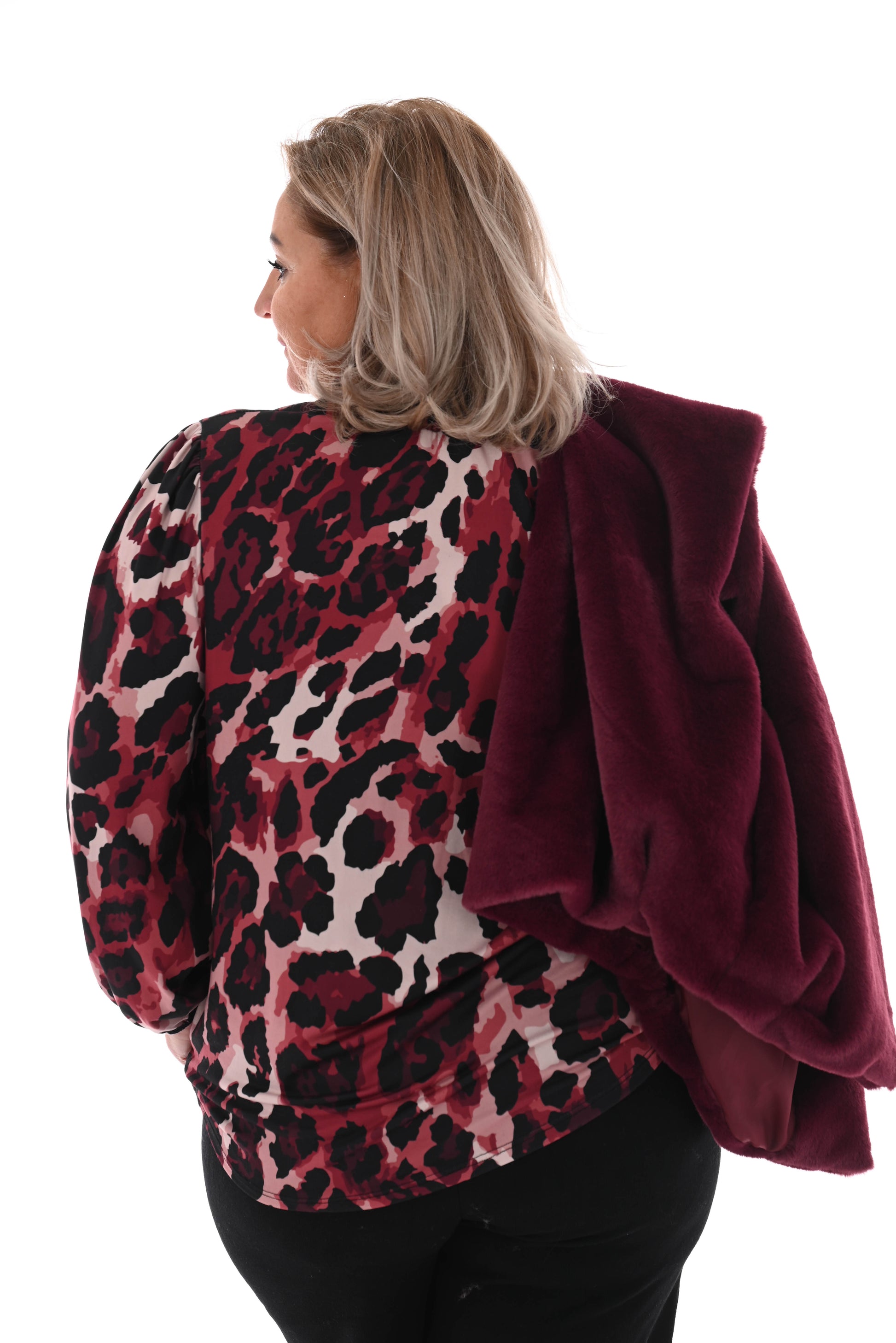 Top turtle neck panter bordeaux