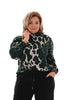 Top turtle neck panter flessengroen