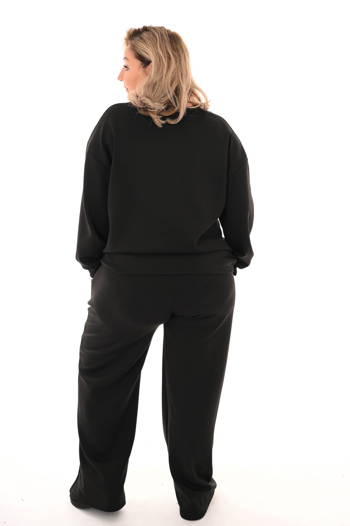 Tweedelig pak applicatie dress for yourself zwart