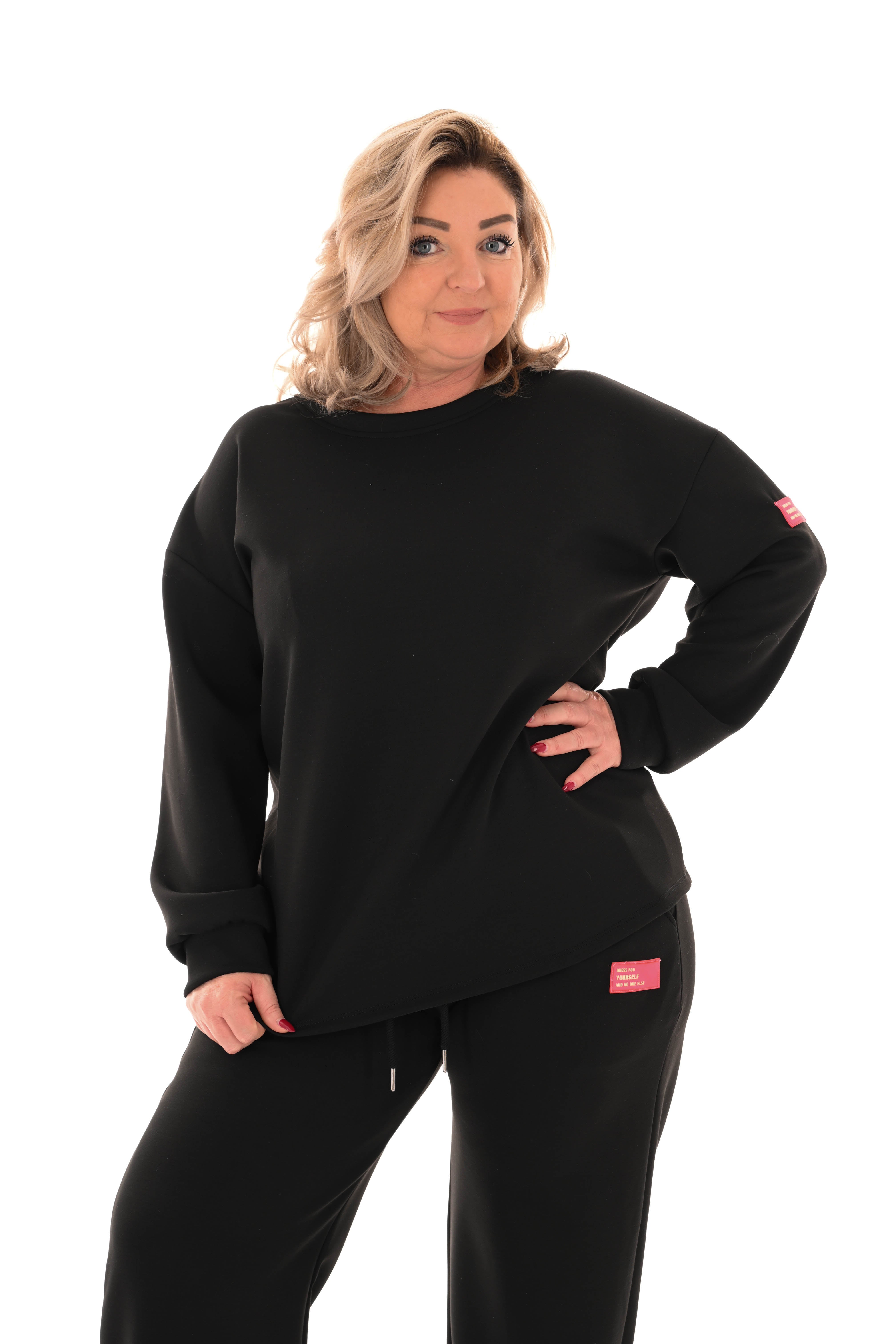 Tweedelig pak applicatie dress for yourself zwart