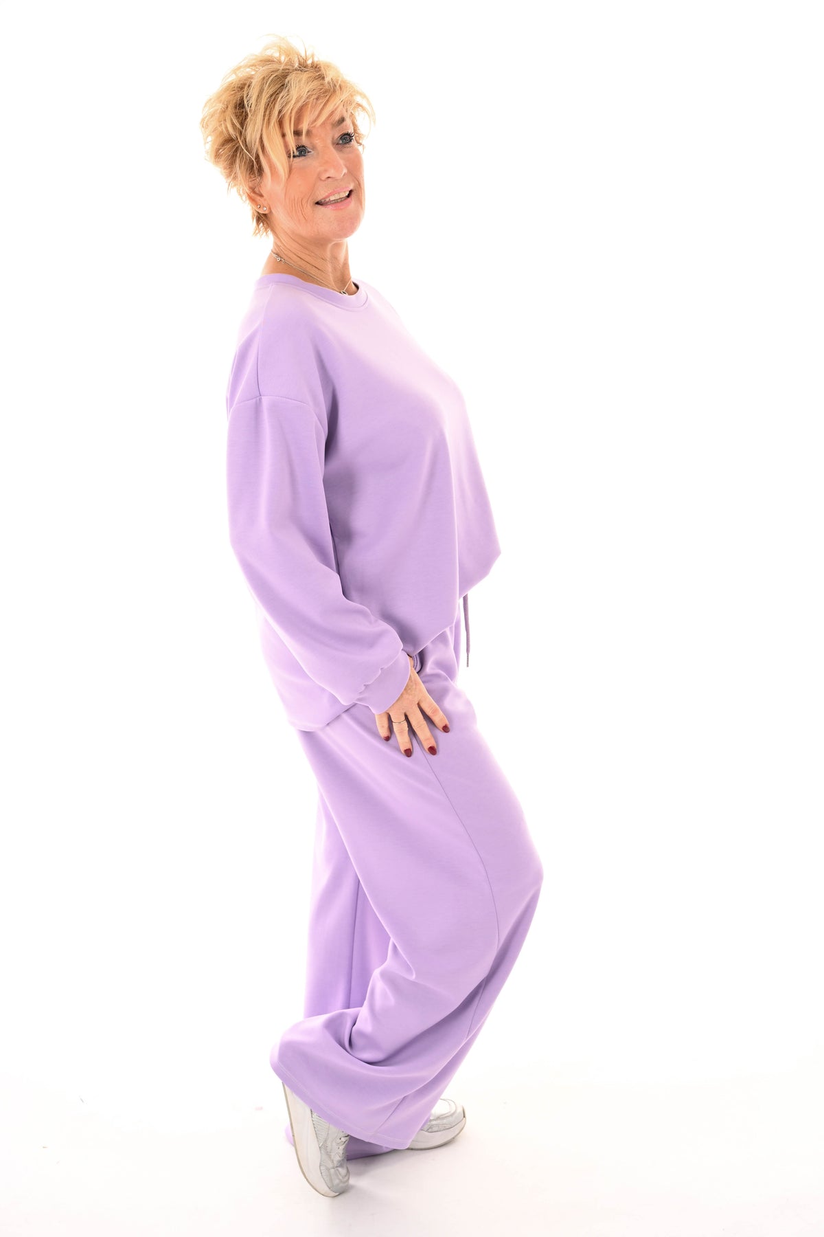 Tweedelig pak applicatie dress for yourself lila