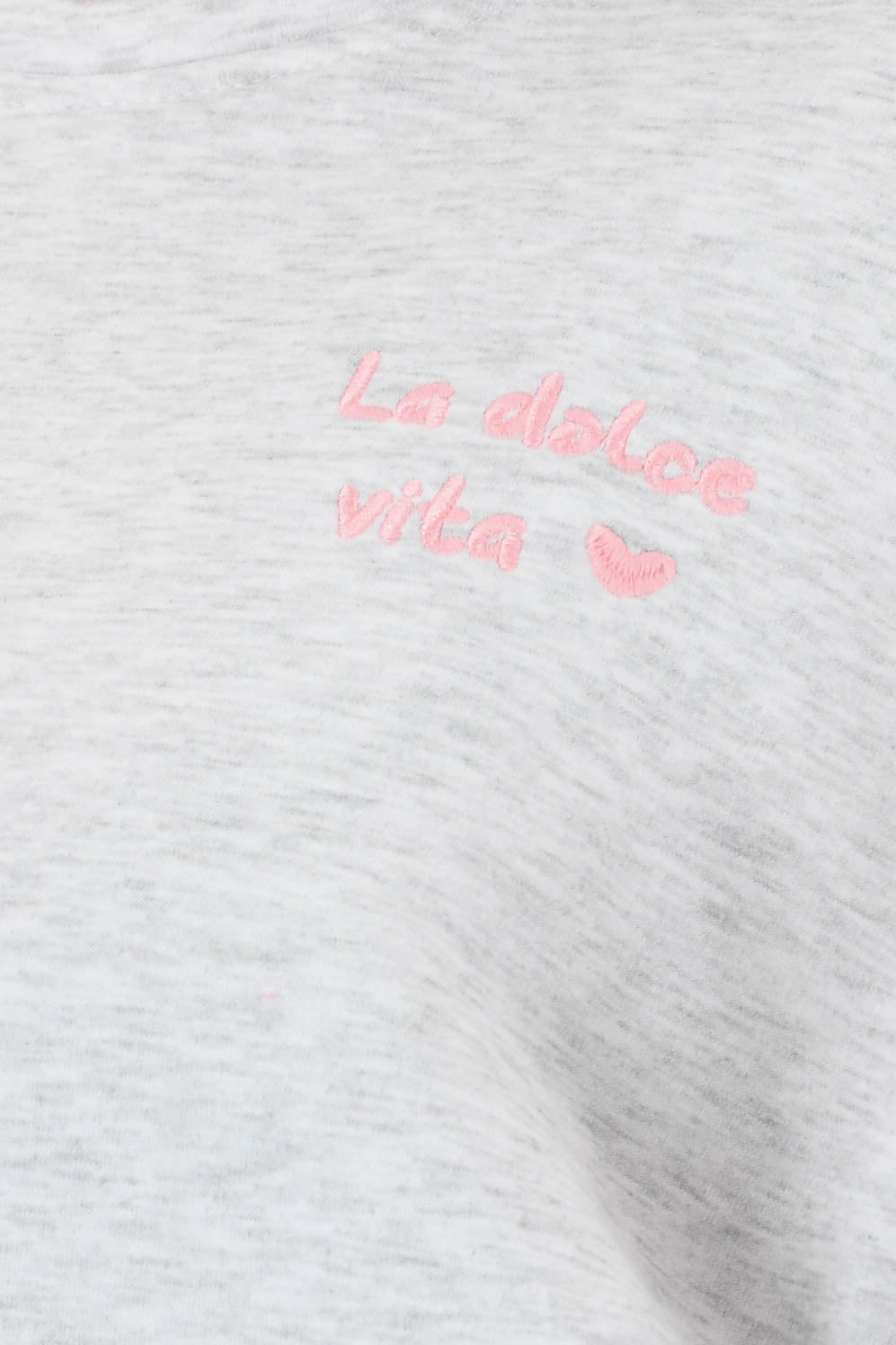 Sweater la dolce vita lichtgrijs