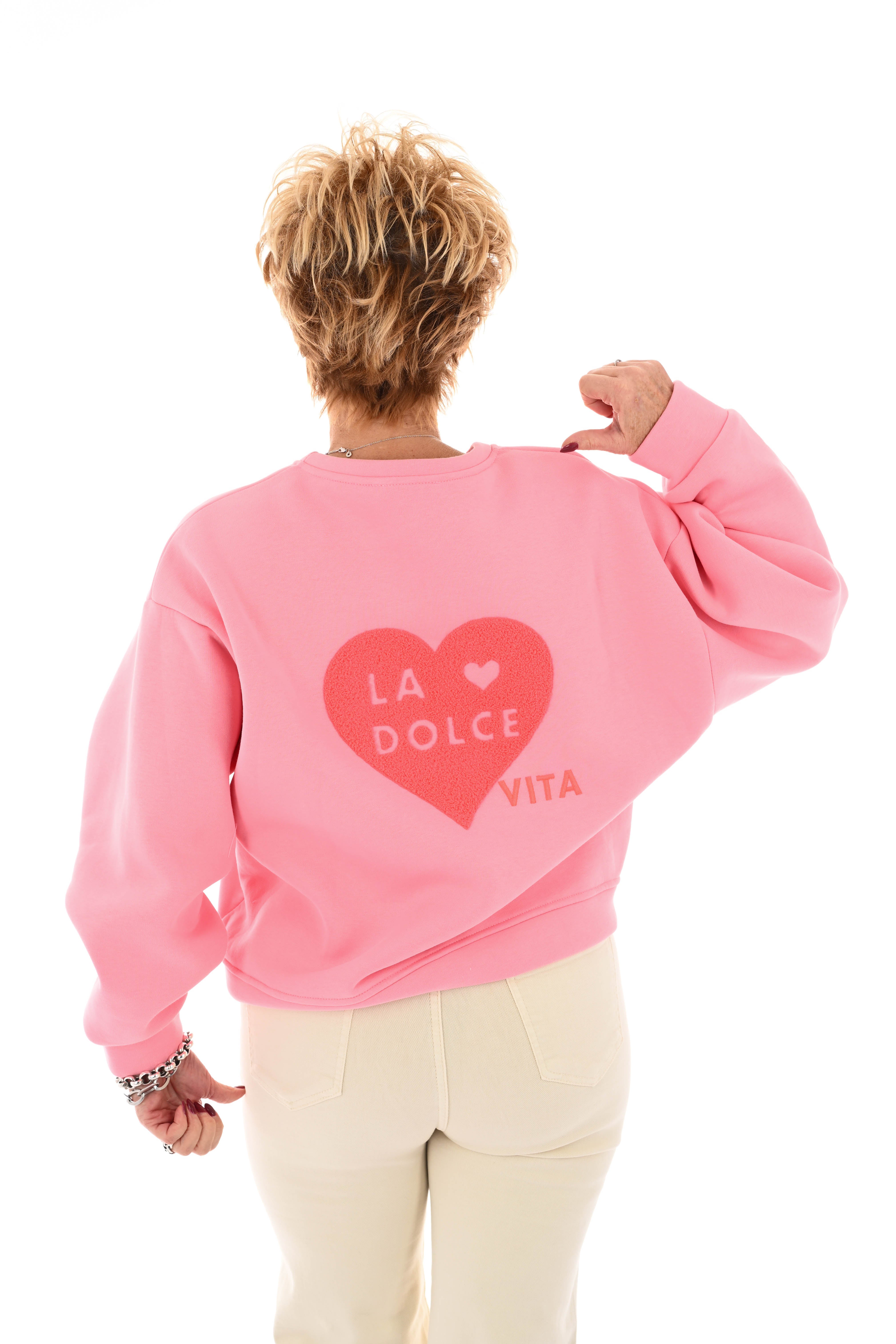 Sweater la dolce vita roze