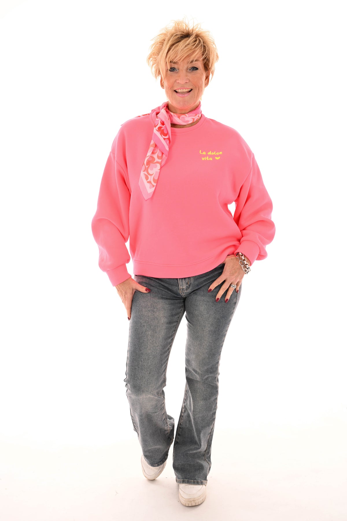 Sweater la dolce vita felroze