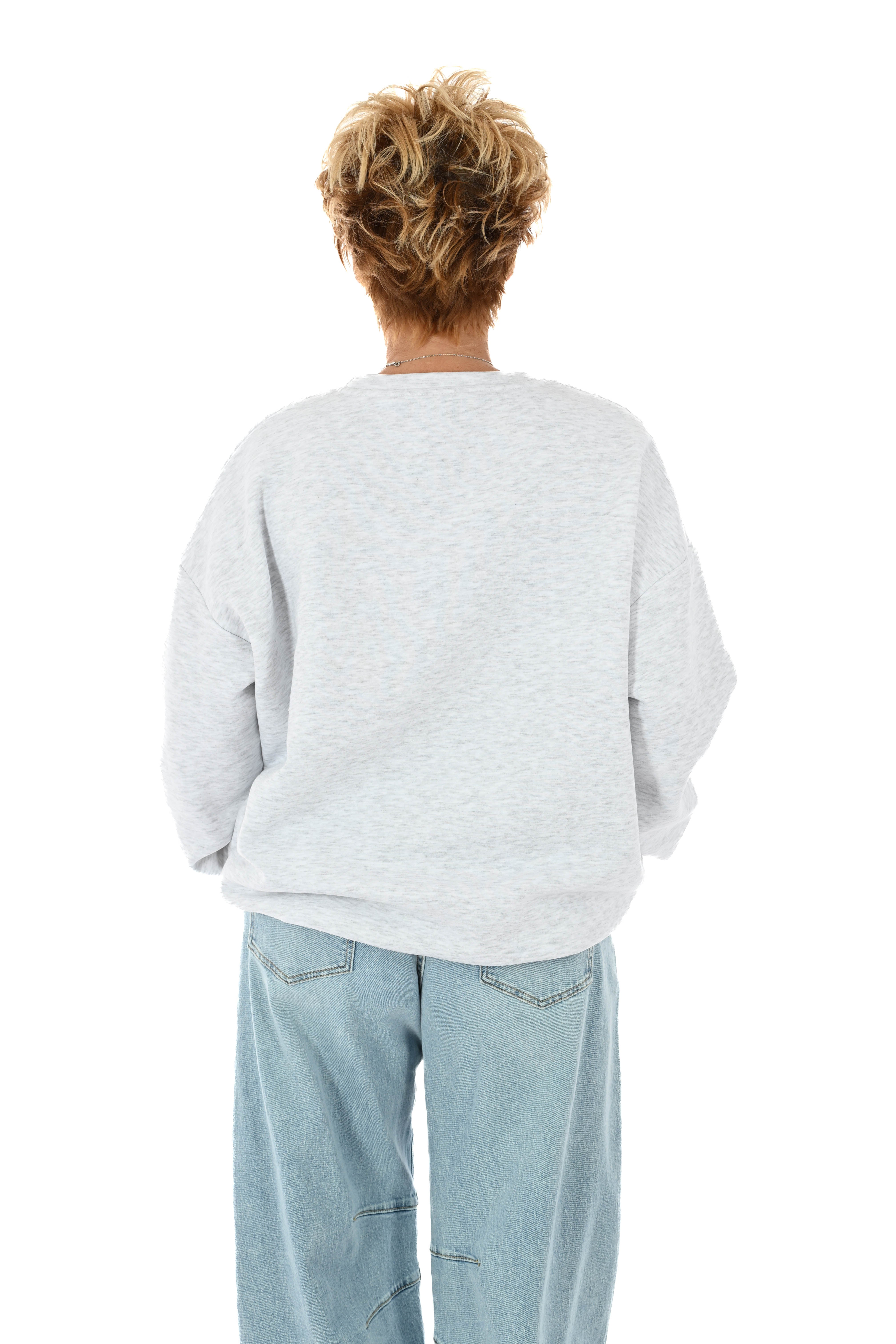 Sweater apres lichtgrijs