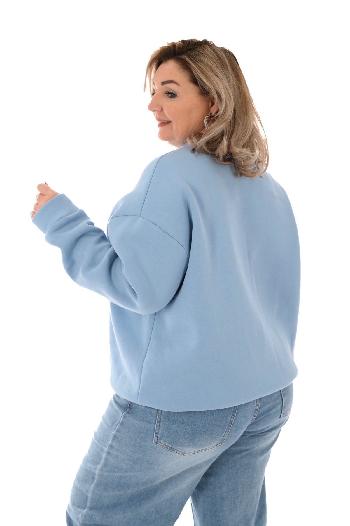 Sweater apres lichtblauw