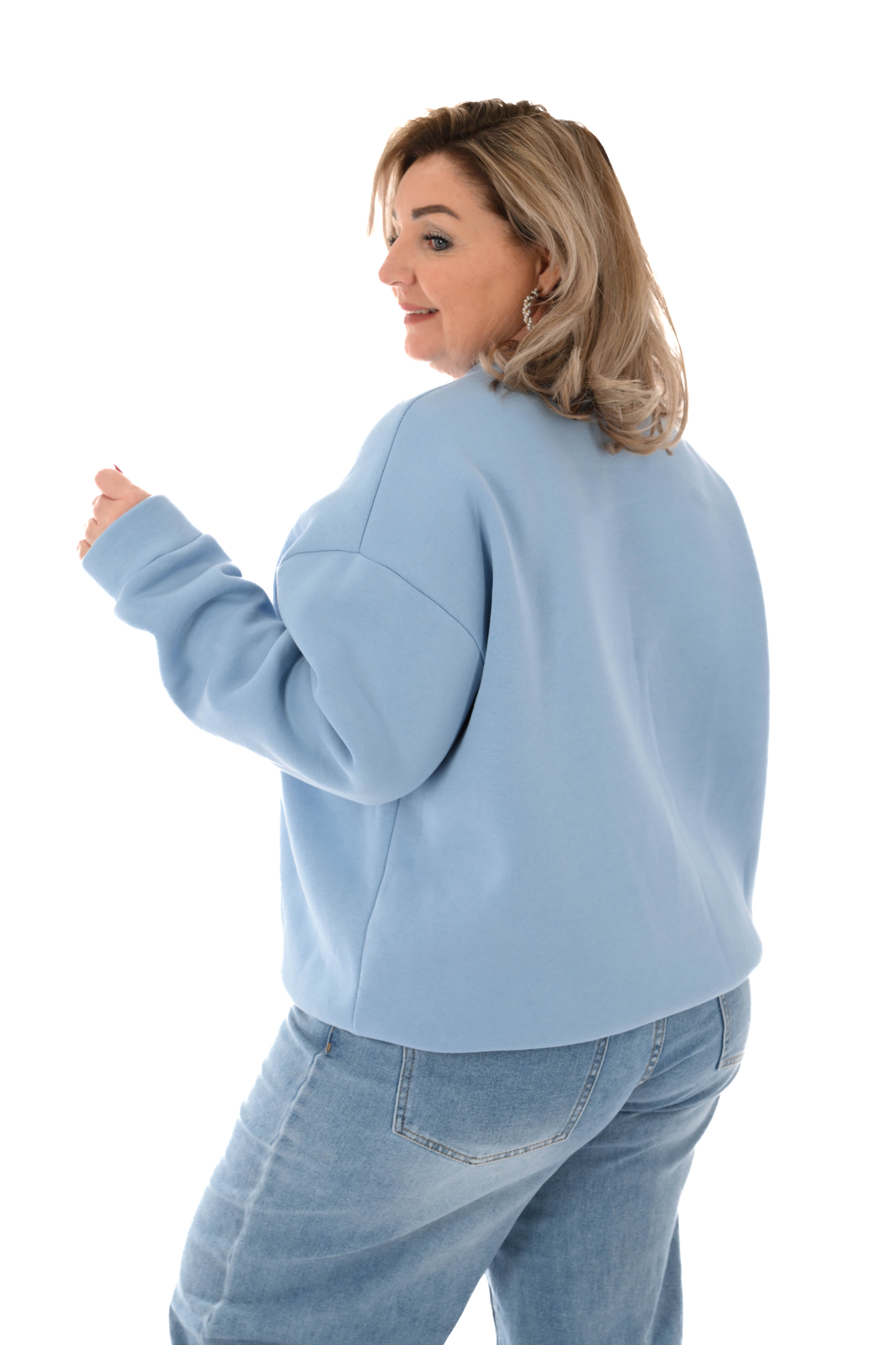 Sweater apres lichtblauw