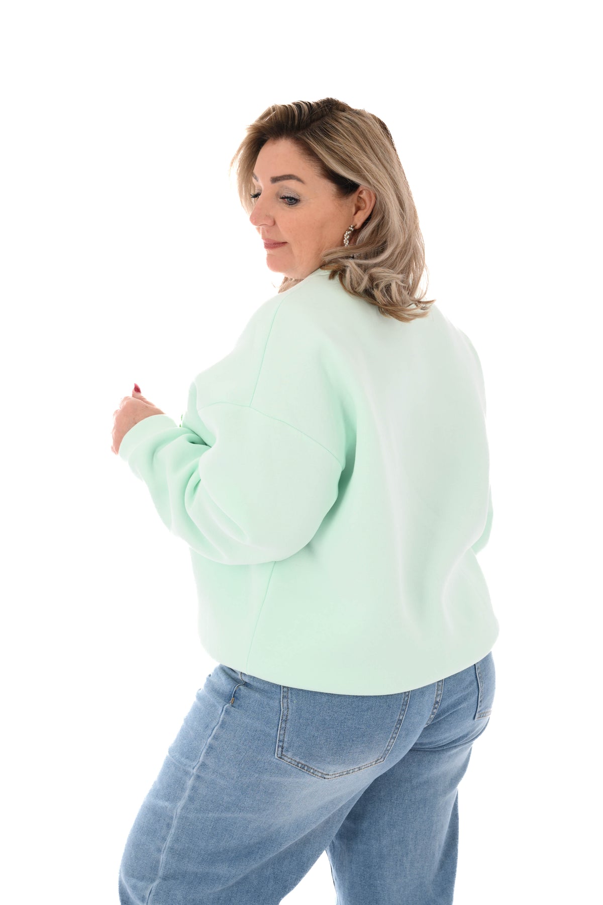 Sweater apres mintgroen