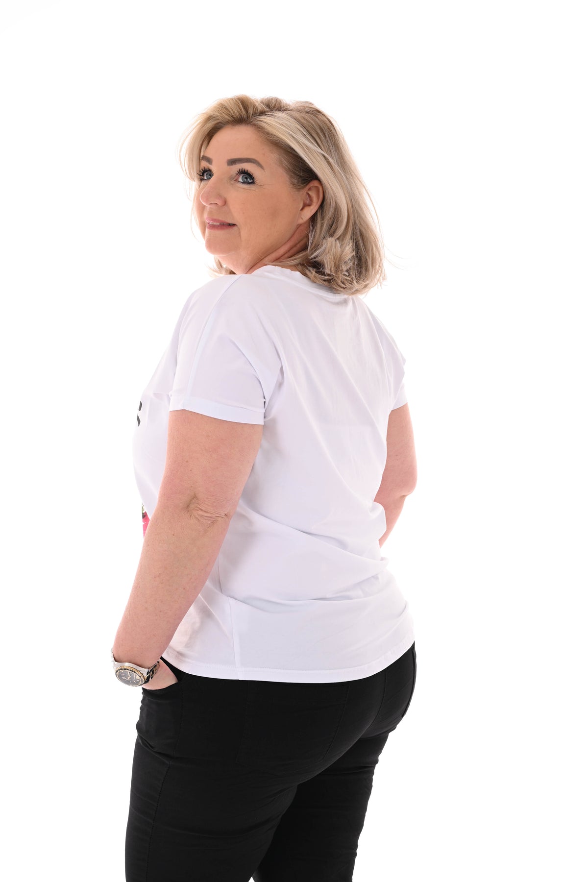 T-shirt sweet cherry zilver