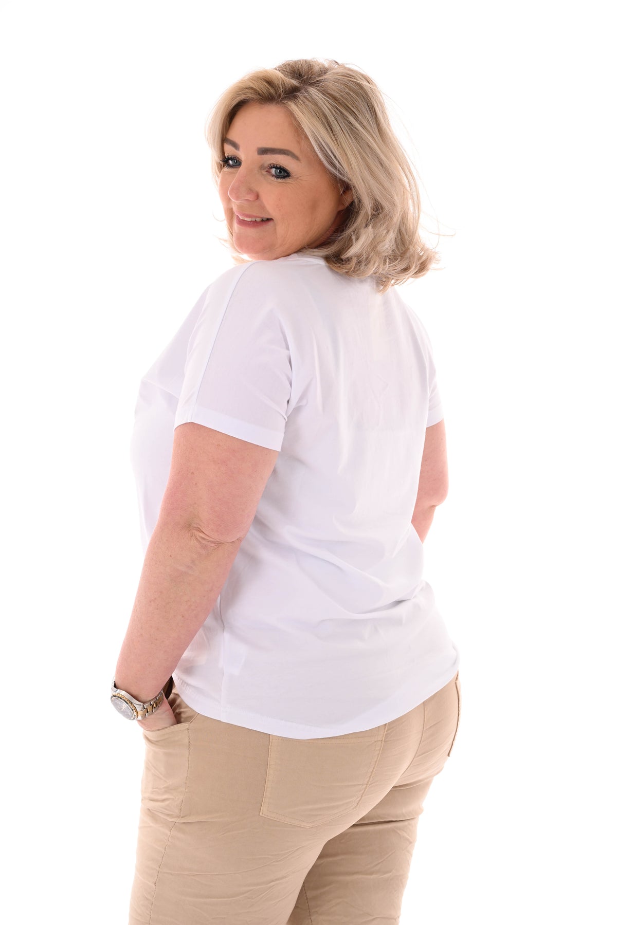 T-shirt panter cherry beige